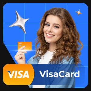 خرید ویزا کارت دلاری VisaCard به نام شما + قابلیت شارژ و کمترین کارمزد